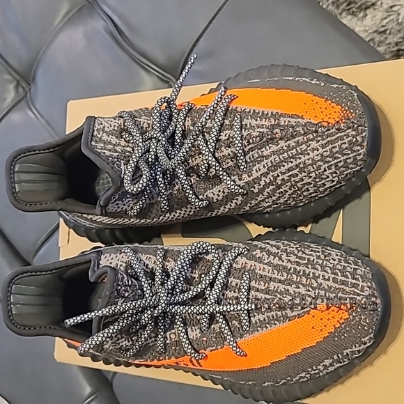 Yeezy Sneakers - Black and Orange - Picture 2 of 7